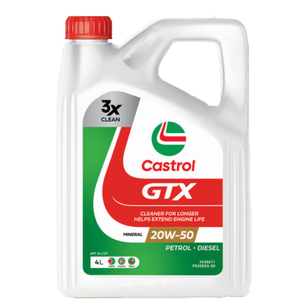 CASTROL GTX 20W 50 MINERAL 4L